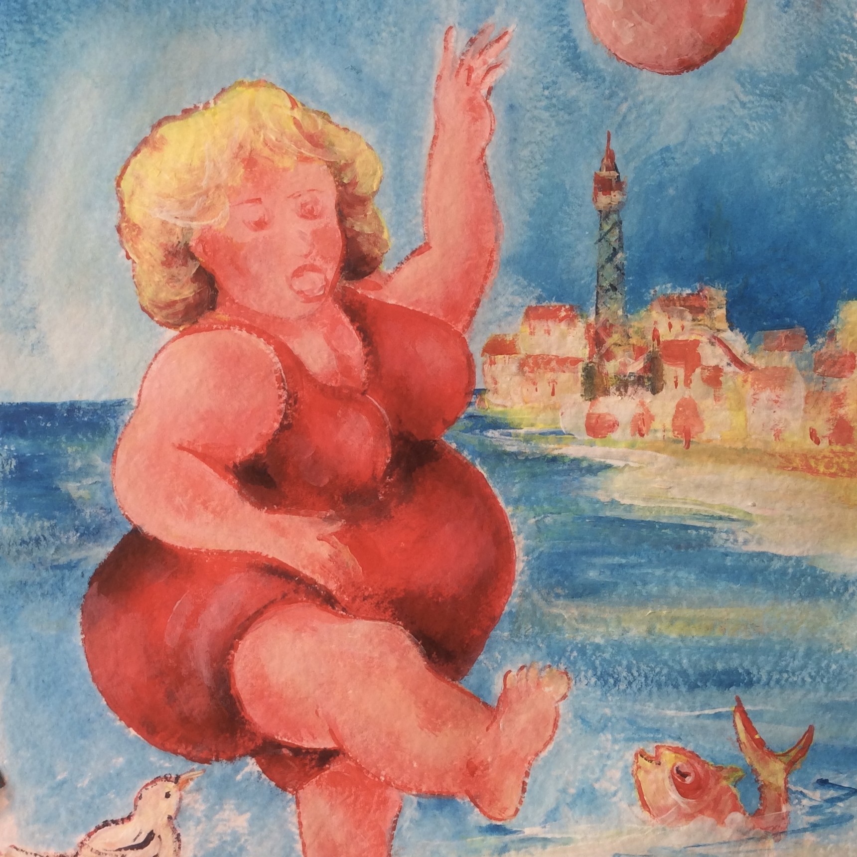 Fat lady at blackpool